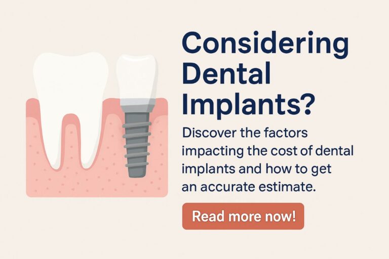 Image comparing two itemized bills for dental implants, one with clear descriptions and transparent costs, and the other with vague descriptions and hidden fees. Text on image says "Know Your Dental Implant Charges".
